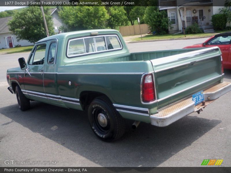 Jade Green / Green 1977 Dodge D Series Truck D100 Club Cab Adventurer