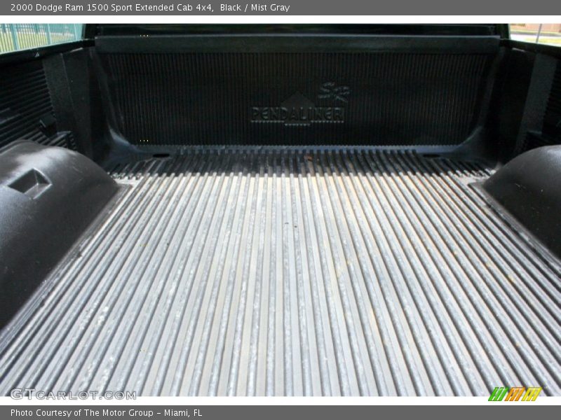 Black / Mist Gray 2000 Dodge Ram 1500 Sport Extended Cab 4x4