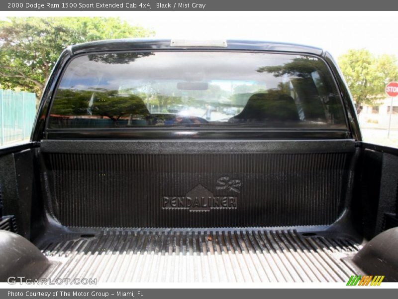 Black / Mist Gray 2000 Dodge Ram 1500 Sport Extended Cab 4x4