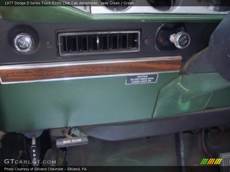 Controls of 1977 D Series Truck D100 Club Cab Adventurer
