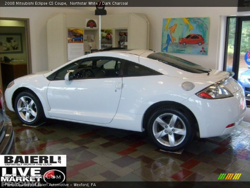 Northstar White / Dark Charcoal 2008 Mitsubishi Eclipse GS Coupe