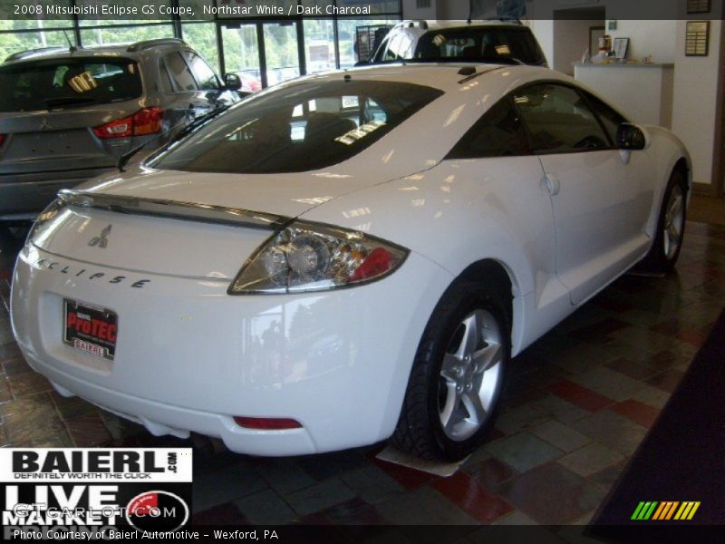 Northstar White / Dark Charcoal 2008 Mitsubishi Eclipse GS Coupe
