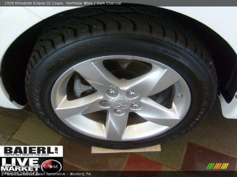 Northstar White / Dark Charcoal 2008 Mitsubishi Eclipse GS Coupe