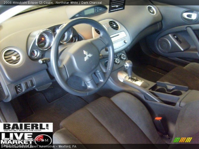 Northstar White / Dark Charcoal 2008 Mitsubishi Eclipse GS Coupe