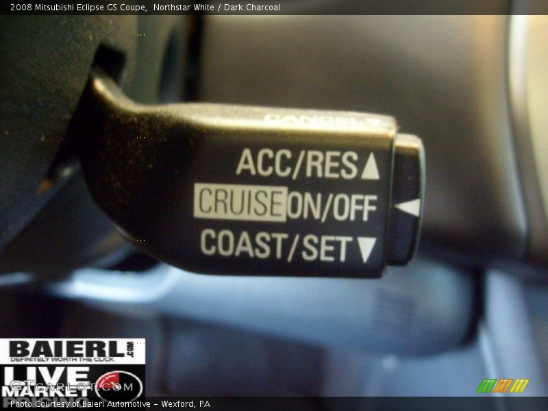 Northstar White / Dark Charcoal 2008 Mitsubishi Eclipse GS Coupe