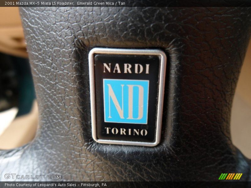 Emerald Green Mica / Tan 2001 Mazda MX-5 Miata LS Roadster