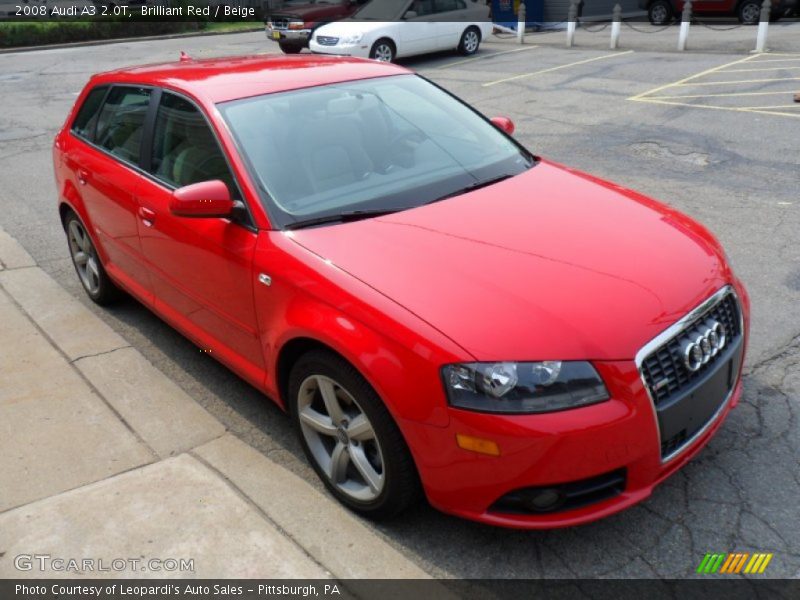 Front 3/4 View of 2008 A3 2.0T