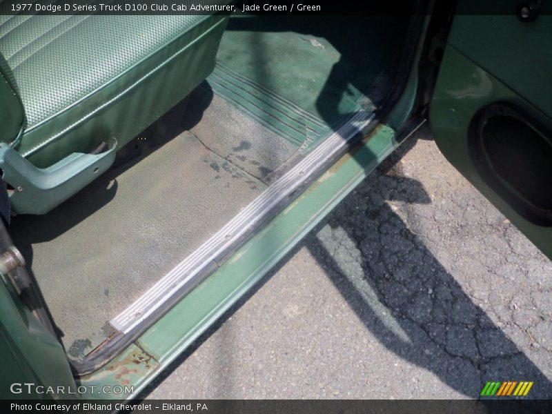 Jade Green / Green 1977 Dodge D Series Truck D100 Club Cab Adventurer