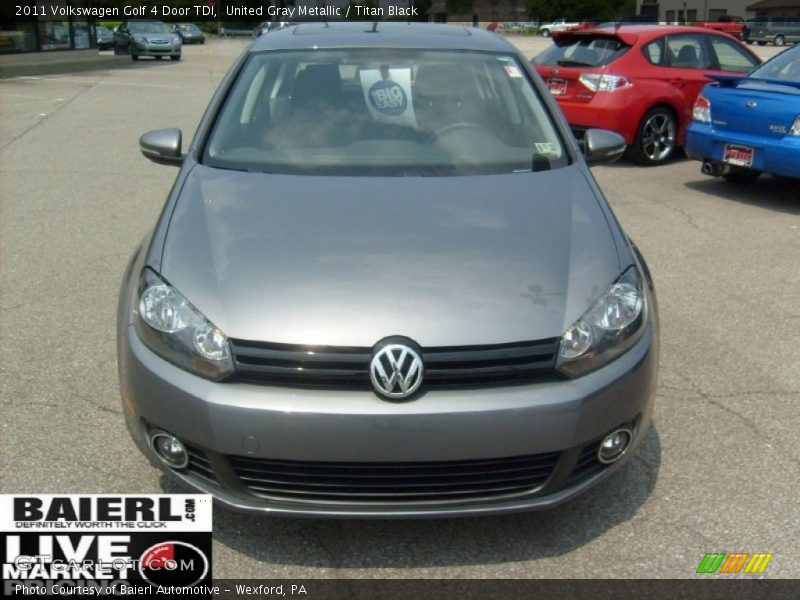 United Gray Metallic / Titan Black 2011 Volkswagen Golf 4 Door TDI