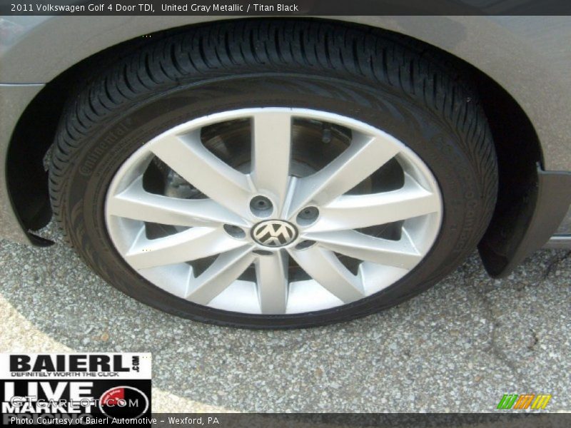United Gray Metallic / Titan Black 2011 Volkswagen Golf 4 Door TDI