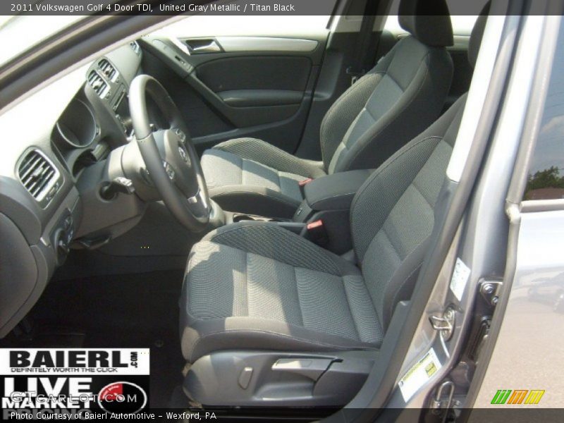 United Gray Metallic / Titan Black 2011 Volkswagen Golf 4 Door TDI