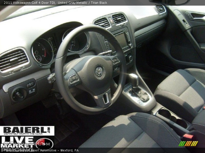 United Gray Metallic / Titan Black 2011 Volkswagen Golf 4 Door TDI
