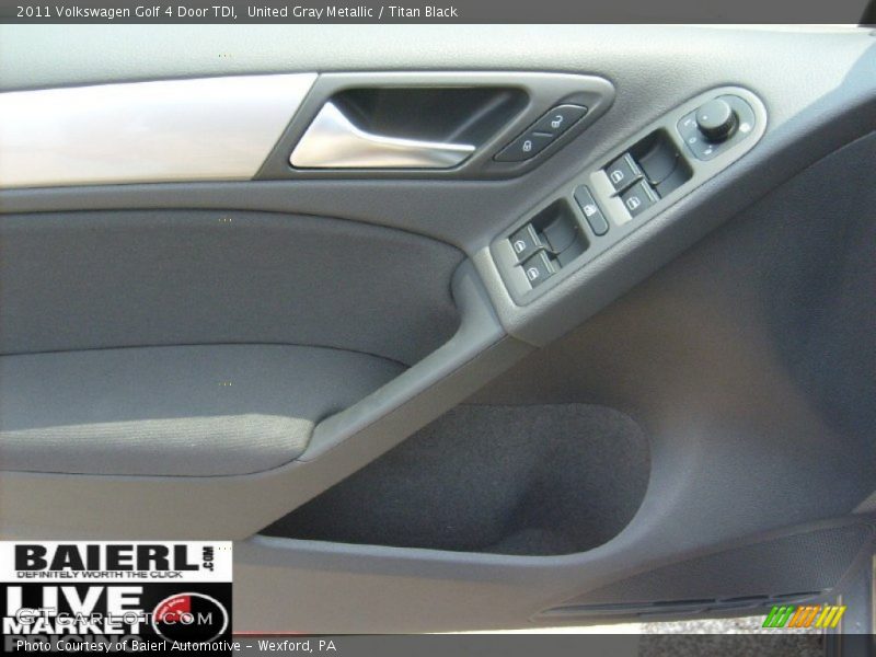 United Gray Metallic / Titan Black 2011 Volkswagen Golf 4 Door TDI