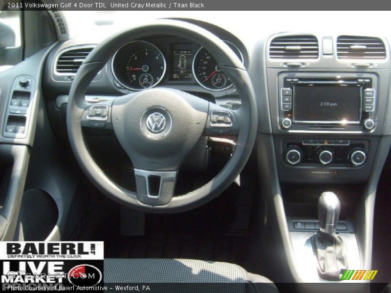 United Gray Metallic / Titan Black 2011 Volkswagen Golf 4 Door TDI