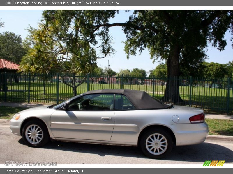 Bright Silver Metallic / Taupe 2003 Chrysler Sebring LXi Convertible