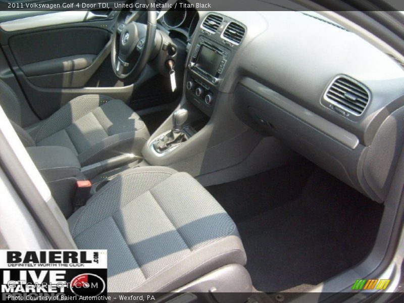 United Gray Metallic / Titan Black 2011 Volkswagen Golf 4 Door TDI