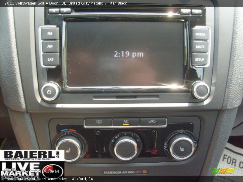 United Gray Metallic / Titan Black 2011 Volkswagen Golf 4 Door TDI