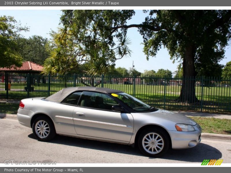 Bright Silver Metallic / Taupe 2003 Chrysler Sebring LXi Convertible