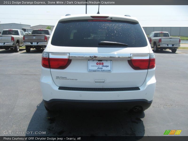 Stone White / Dark Graystone/Medium Graystone 2011 Dodge Durango Express
