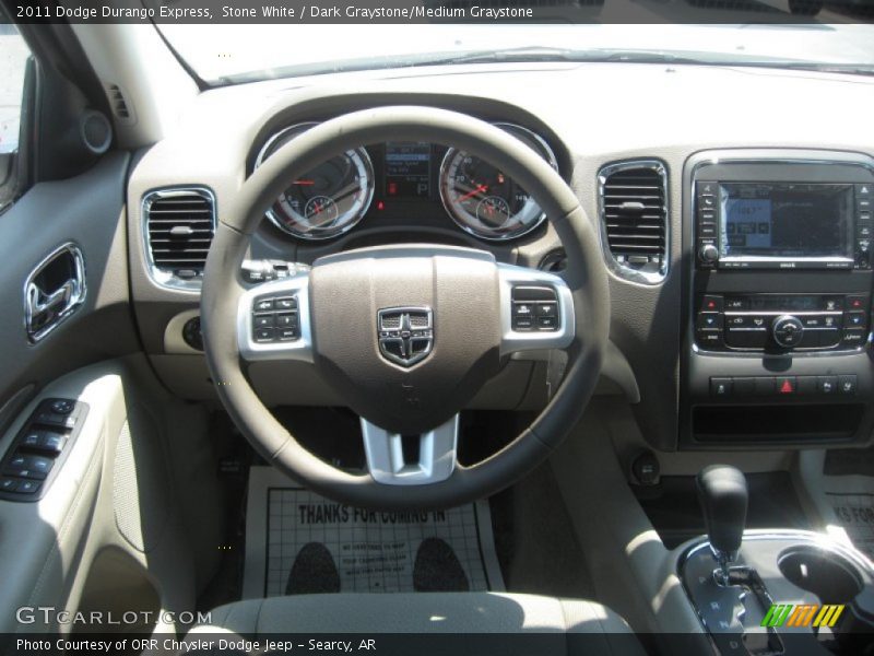 Stone White / Dark Graystone/Medium Graystone 2011 Dodge Durango Express