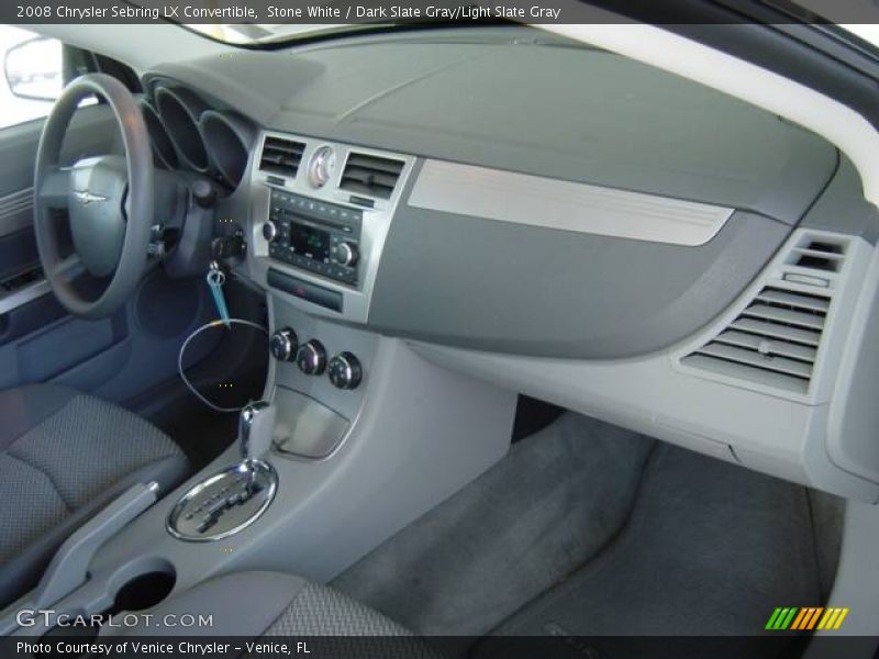 Stone White / Dark Slate Gray/Light Slate Gray 2008 Chrysler Sebring LX Convertible