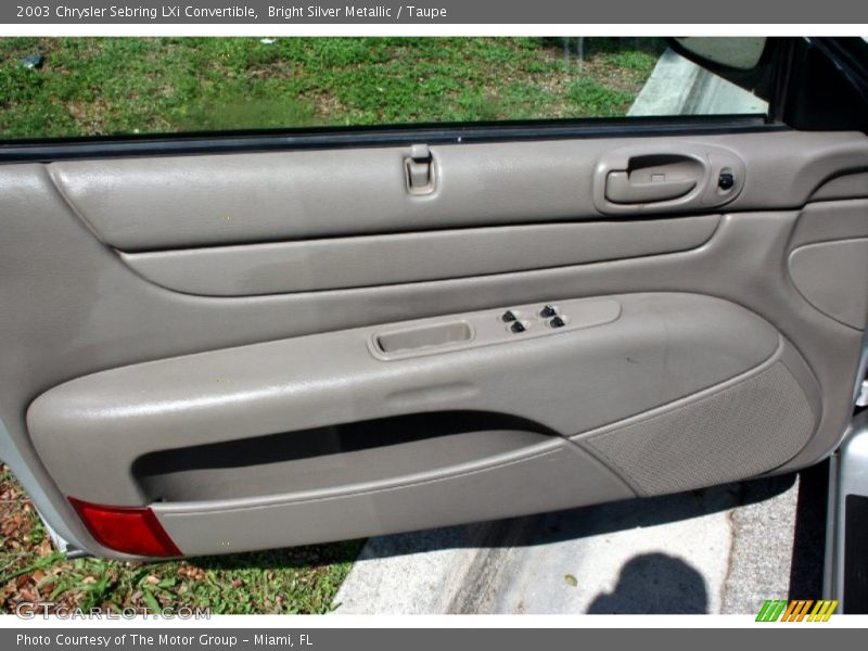 Door Panel of 2003 Sebring LXi Convertible