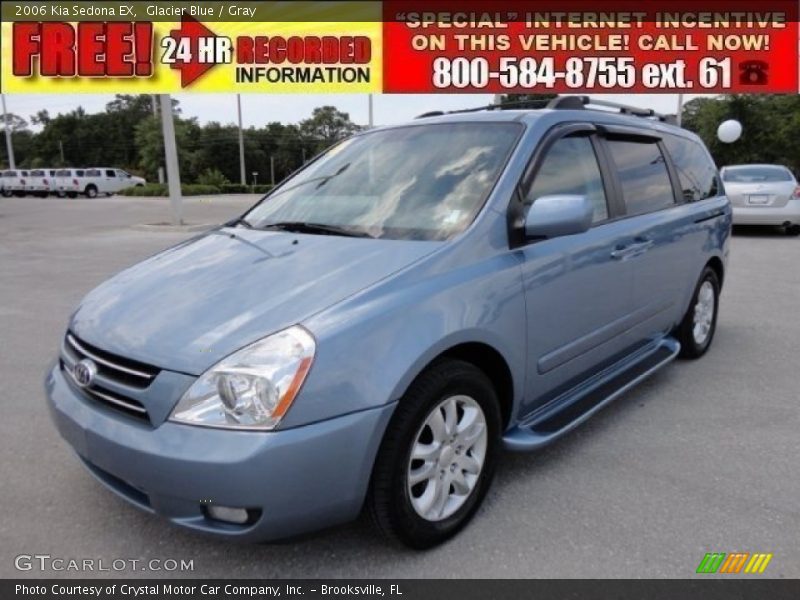 Glacier Blue / Gray 2006 Kia Sedona EX