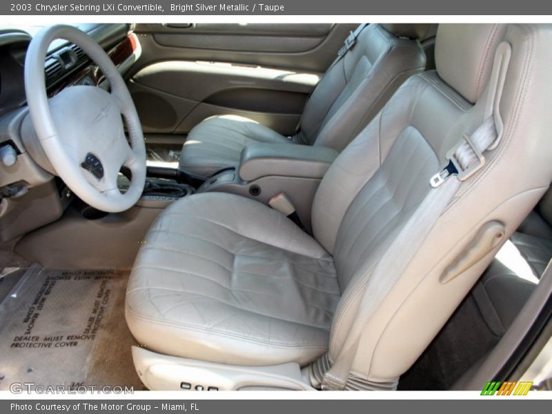  2003 Sebring LXi Convertible Taupe Interior