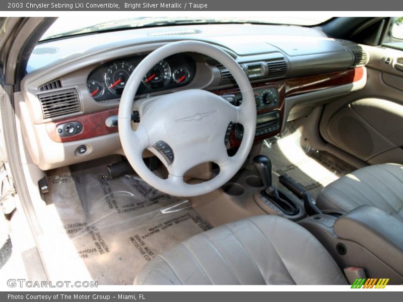 Taupe Interior - 2003 Sebring LXi Convertible 