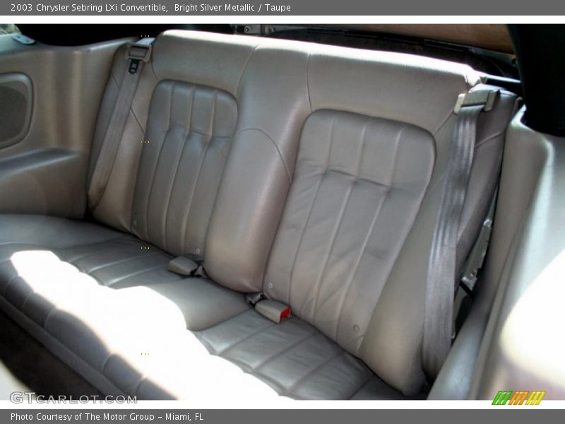  2003 Sebring LXi Convertible Taupe Interior