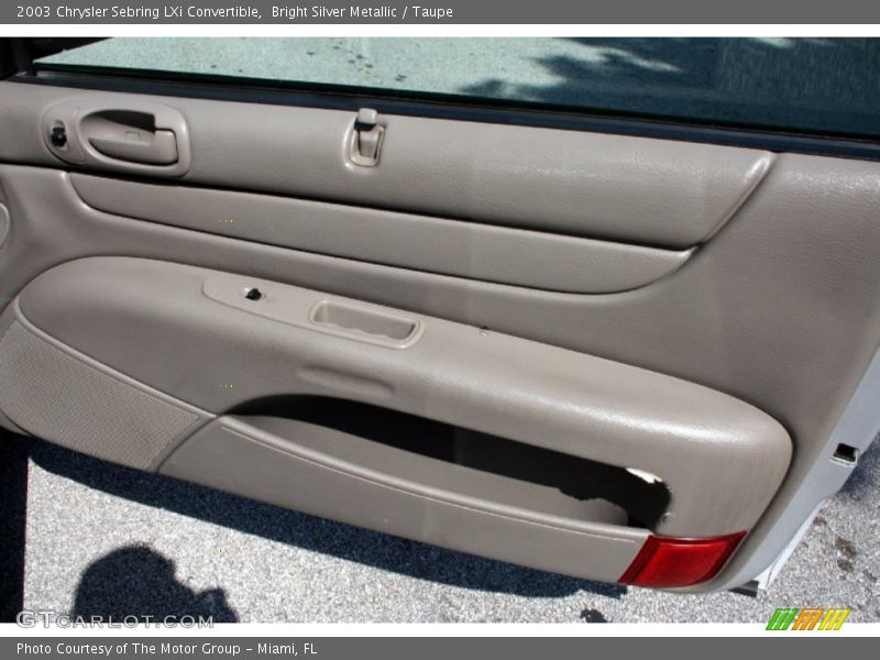 Bright Silver Metallic / Taupe 2003 Chrysler Sebring LXi Convertible