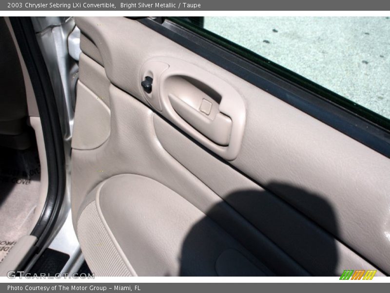Bright Silver Metallic / Taupe 2003 Chrysler Sebring LXi Convertible