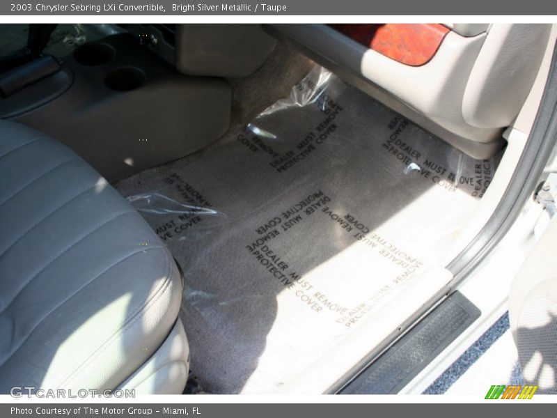 Bright Silver Metallic / Taupe 2003 Chrysler Sebring LXi Convertible