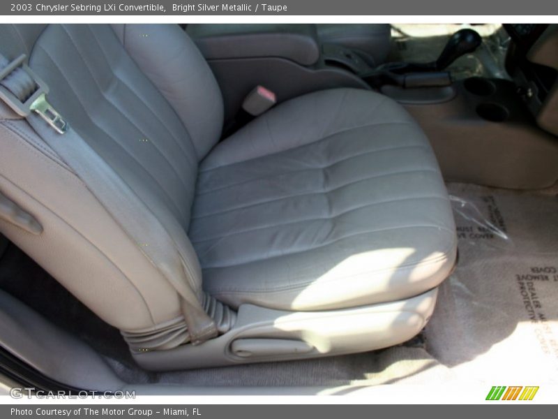 Bright Silver Metallic / Taupe 2003 Chrysler Sebring LXi Convertible