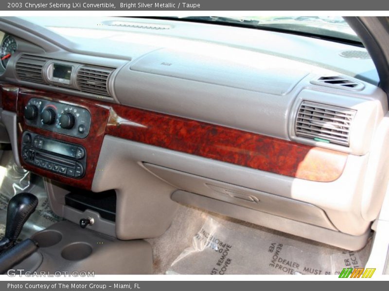 Bright Silver Metallic / Taupe 2003 Chrysler Sebring LXi Convertible