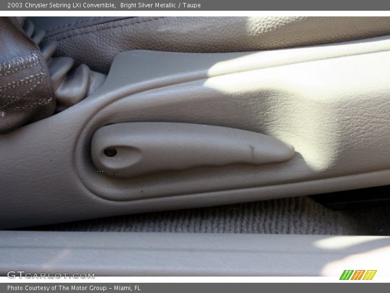 Bright Silver Metallic / Taupe 2003 Chrysler Sebring LXi Convertible