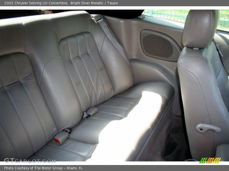  2003 Sebring LXi Convertible Taupe Interior