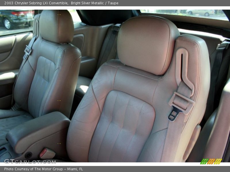  2003 Sebring LXi Convertible Taupe Interior