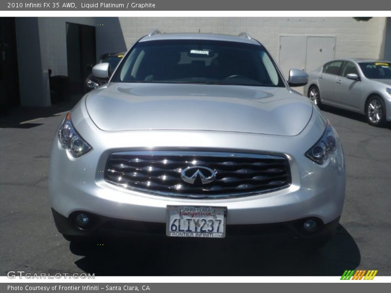 Liquid Platinum / Graphite 2010 Infiniti FX 35 AWD