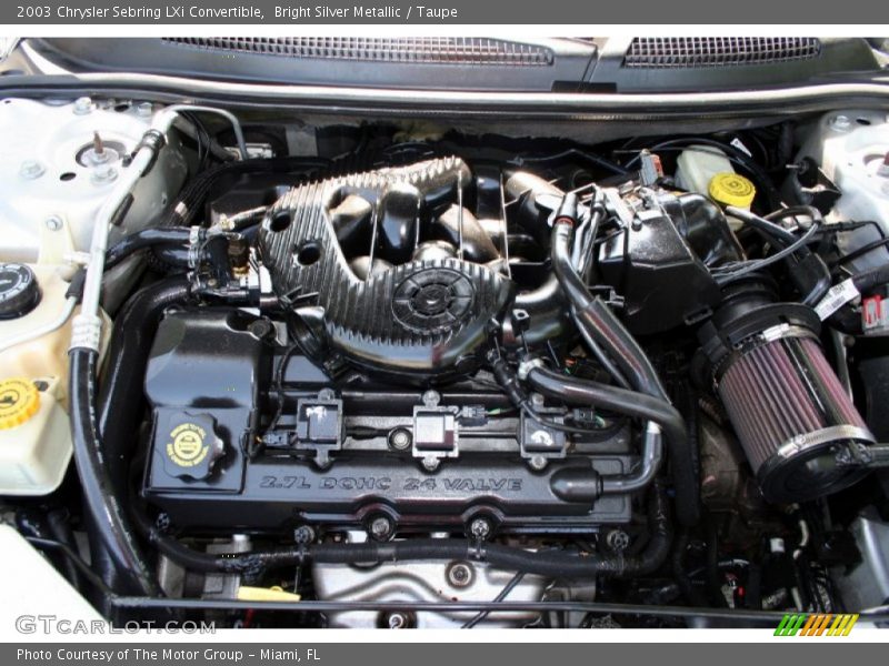  2003 Sebring LXi Convertible Engine - 2.7 Liter DOHC 24-Valve V6