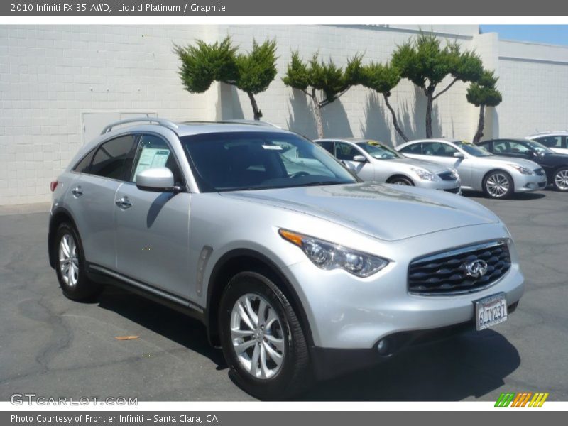 Liquid Platinum / Graphite 2010 Infiniti FX 35 AWD