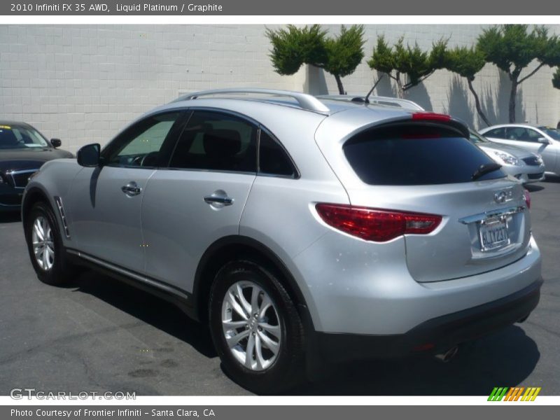 Liquid Platinum / Graphite 2010 Infiniti FX 35 AWD