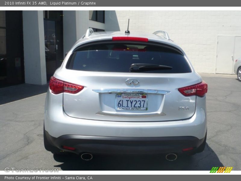 Liquid Platinum / Graphite 2010 Infiniti FX 35 AWD