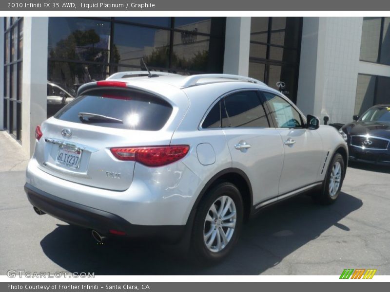 Liquid Platinum / Graphite 2010 Infiniti FX 35 AWD