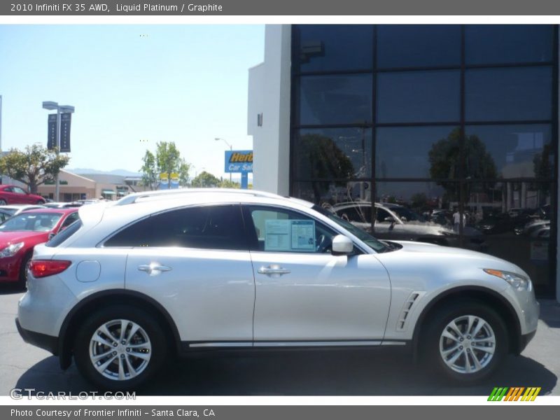 Liquid Platinum / Graphite 2010 Infiniti FX 35 AWD