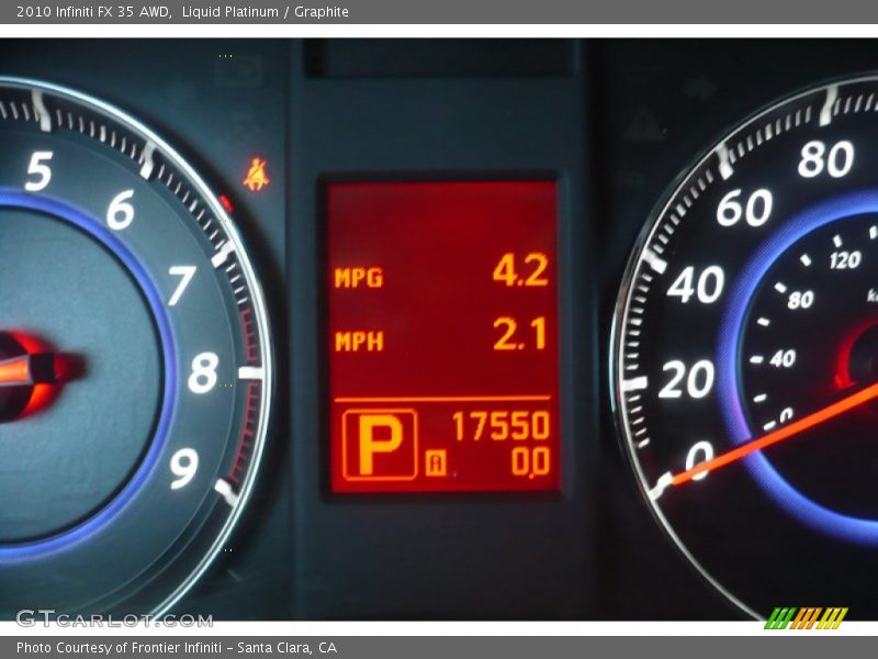 Liquid Platinum / Graphite 2010 Infiniti FX 35 AWD