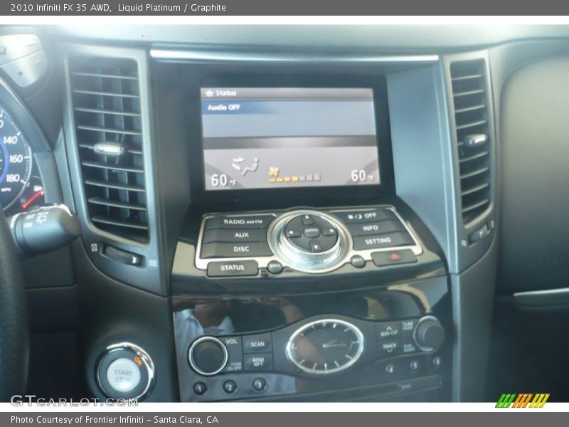 Liquid Platinum / Graphite 2010 Infiniti FX 35 AWD