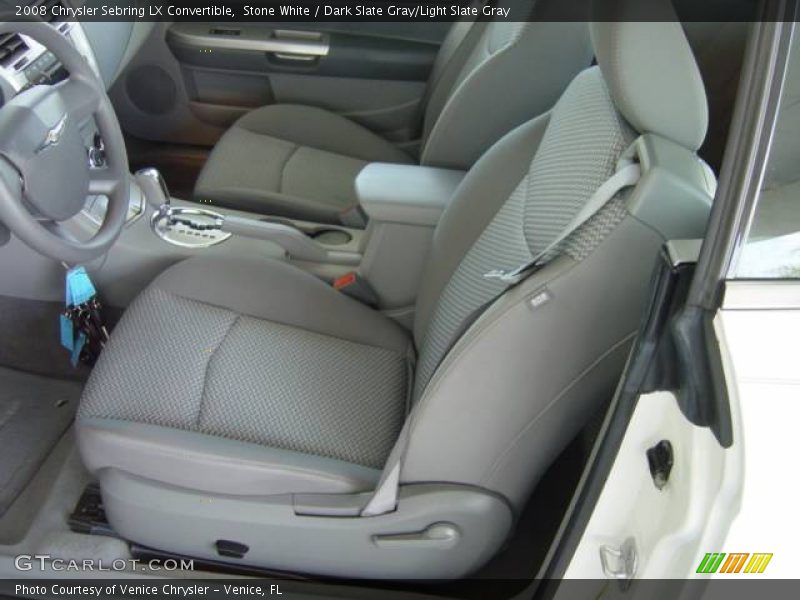 Stone White / Dark Slate Gray/Light Slate Gray 2008 Chrysler Sebring LX Convertible