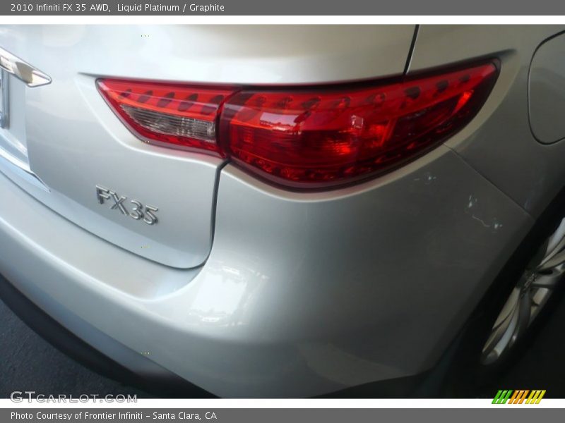 Liquid Platinum / Graphite 2010 Infiniti FX 35 AWD