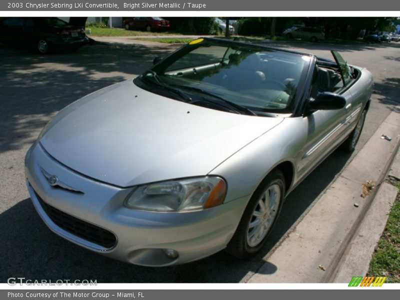 Bright Silver Metallic / Taupe 2003 Chrysler Sebring LXi Convertible